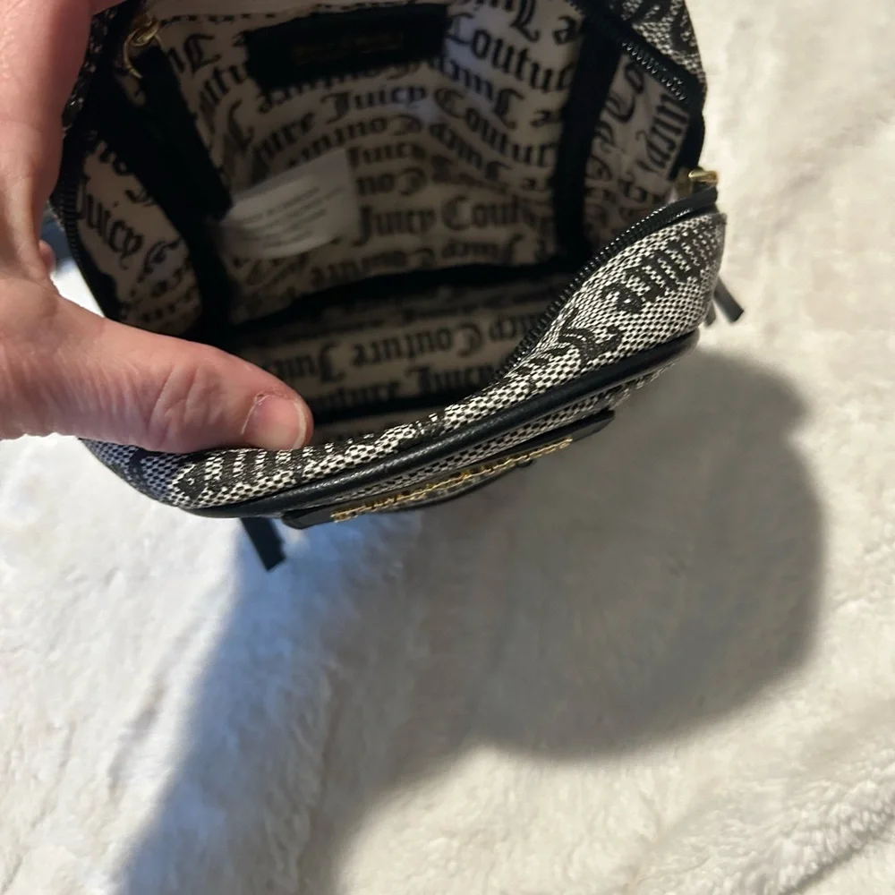 Juicy Couture Black and Gray Backpack